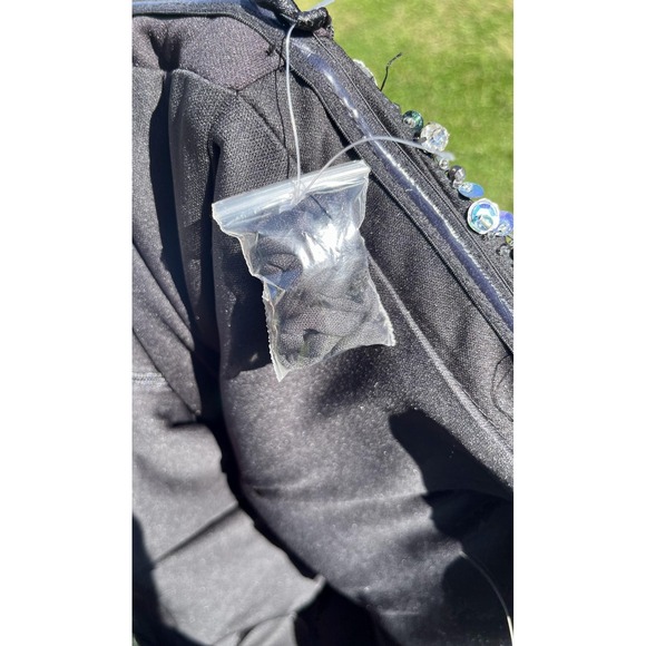 Alyce Paris Dress Womens 14 Black Sequin Beaded Strapless Sweetheart Mini Party - Picture 12 of 12